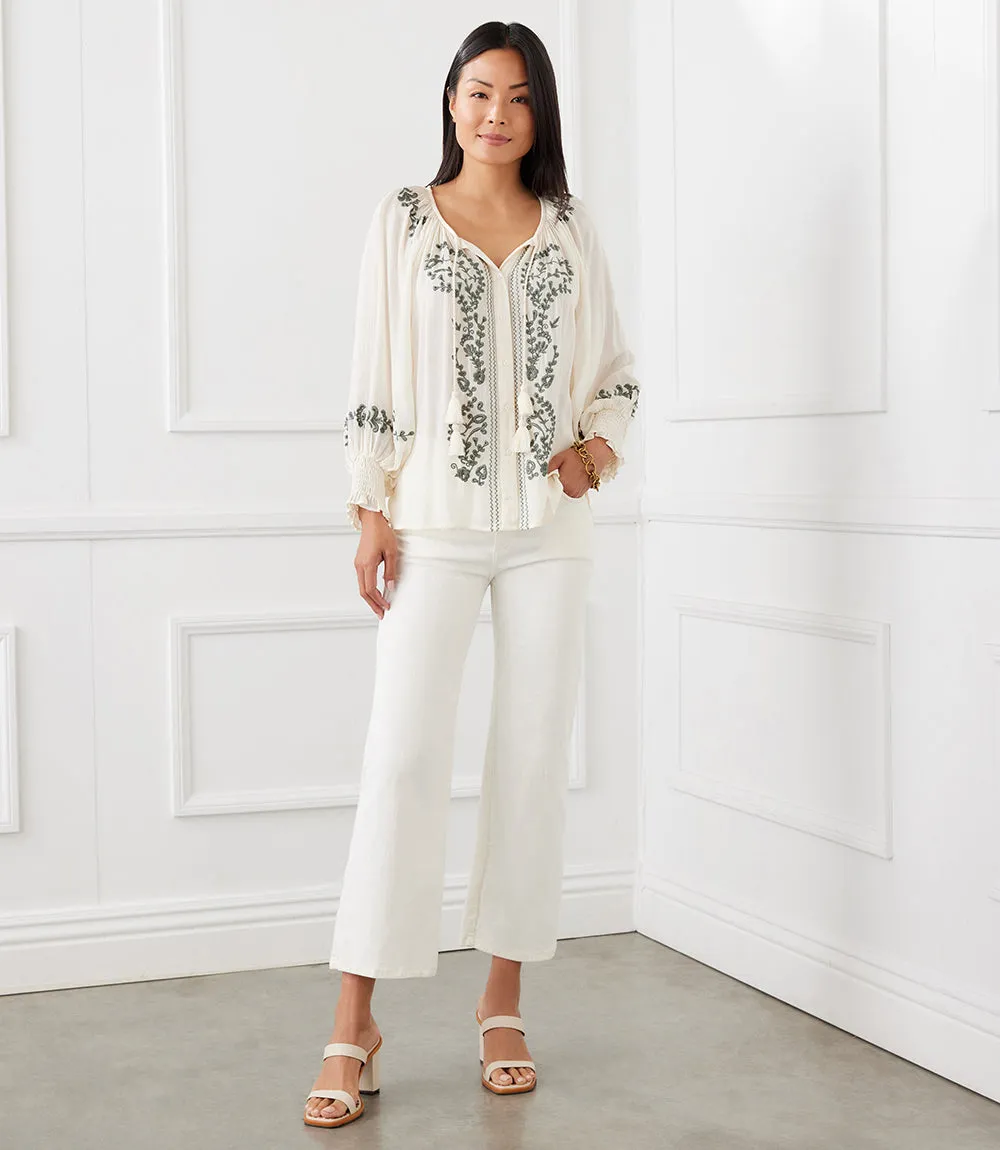 Embroidered Peasant Top sold by Karen Kane product image thumbnail 5