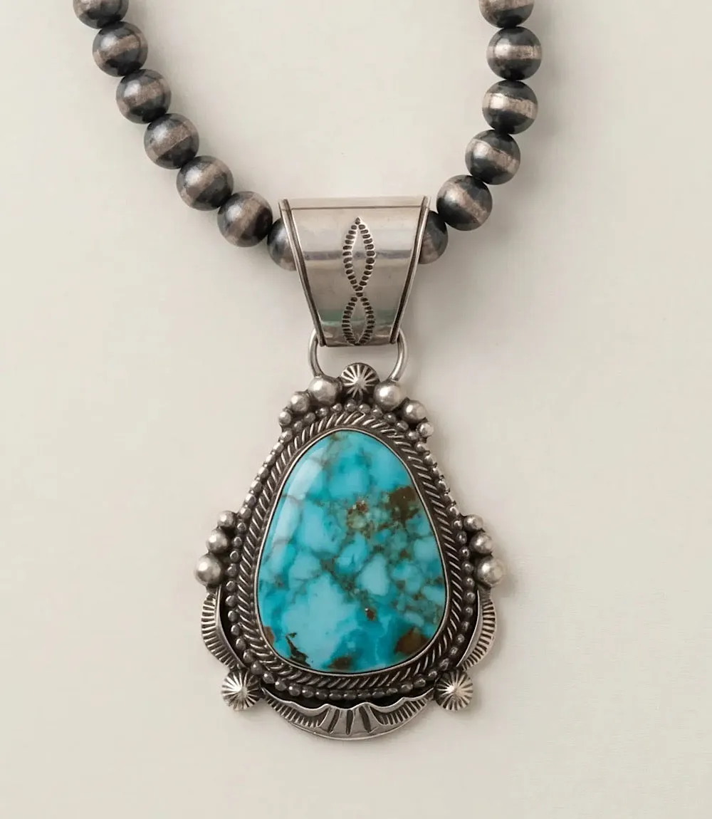 Embellished Turquoise Pendant Necklace sold by Karen Kane product image thumbnail 5