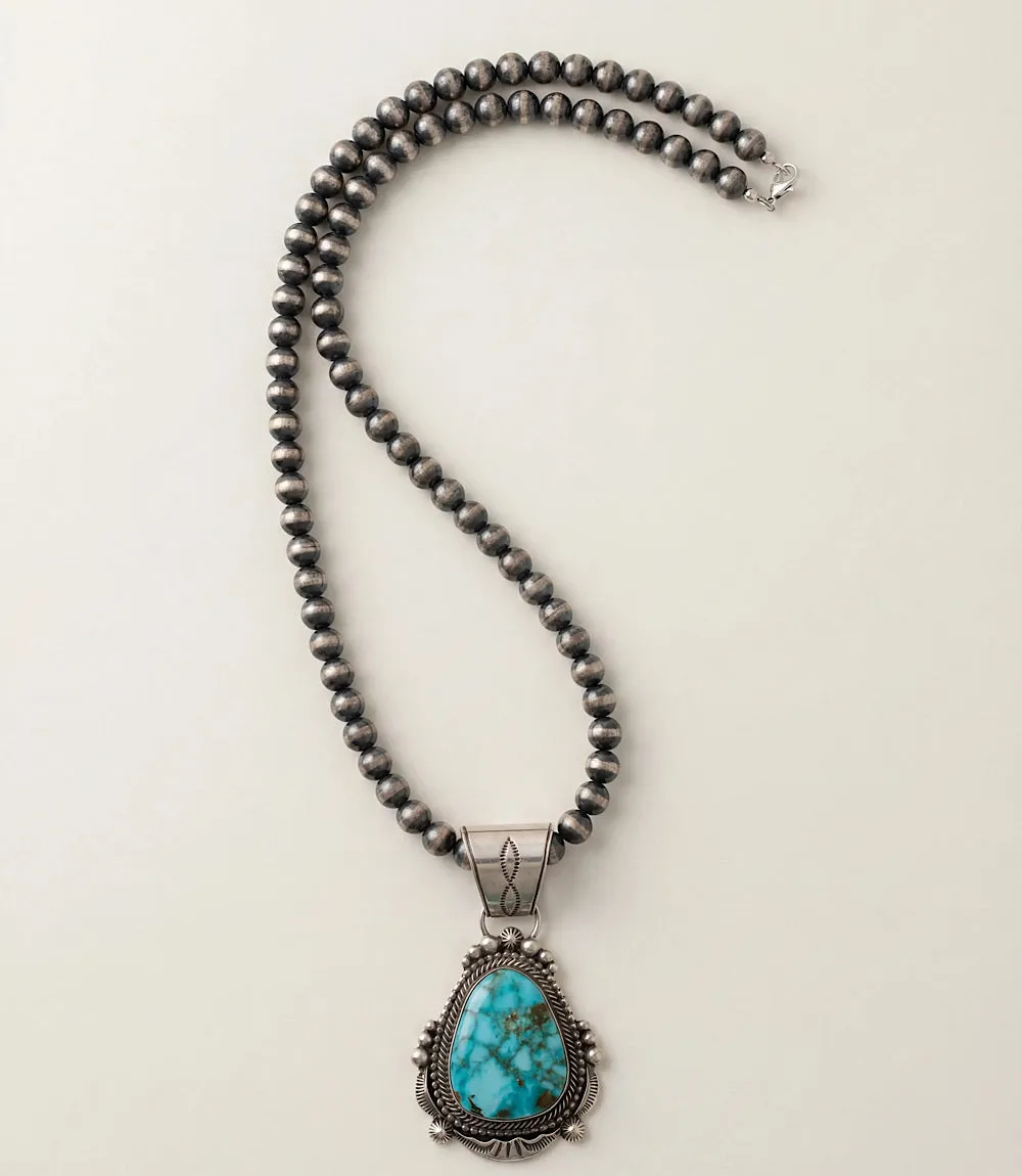 Embellished Turquoise Pendant Necklace sold by Karen Kane product image thumbnail 2