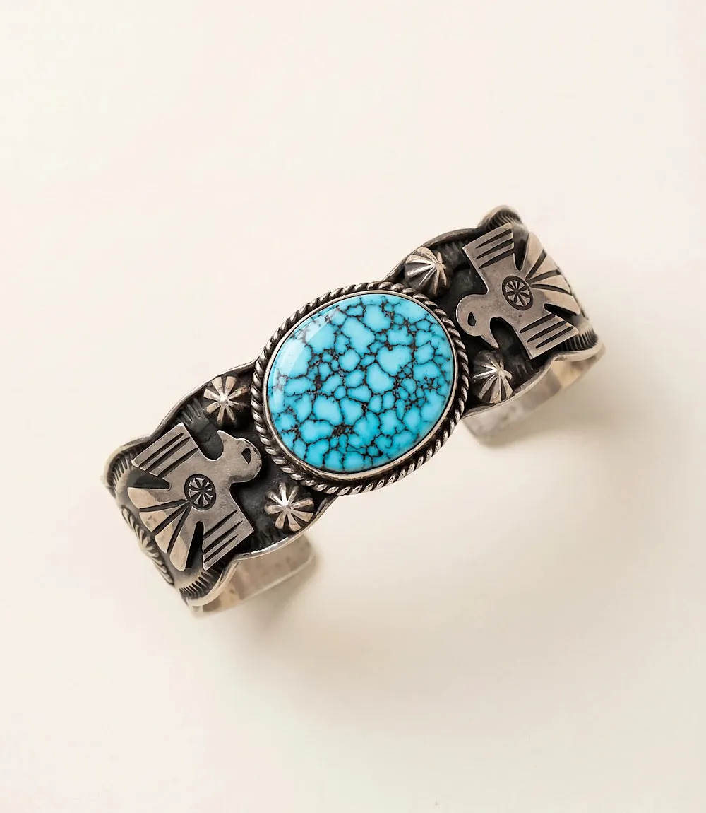 Kingman Turquoise Embellished Cuff Bracelet sold by Karen Kane product image thumbnail 2
