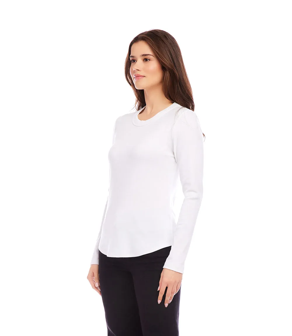 Long Sleeve Crew Neck Tee sold by Karen Kane product image thumbnail 2