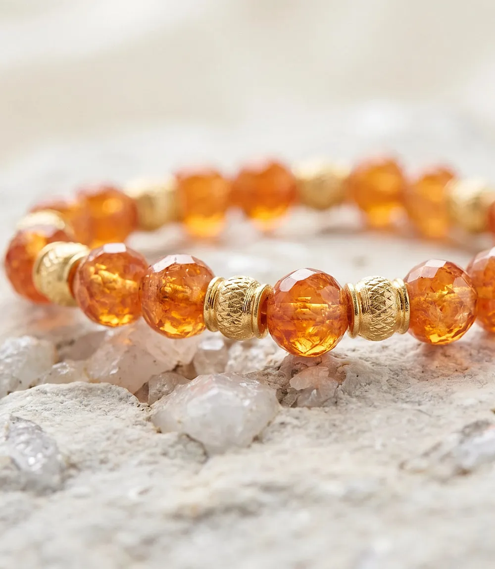 Beaded Amber Bracelet sold by Karen Kane