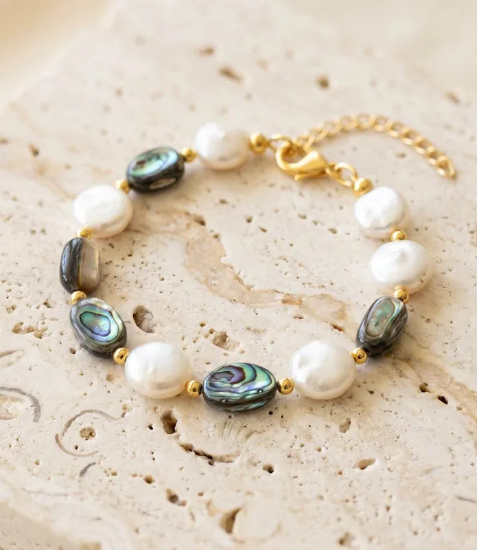 Abalone And Pearl Bracelet made by Karen Kane