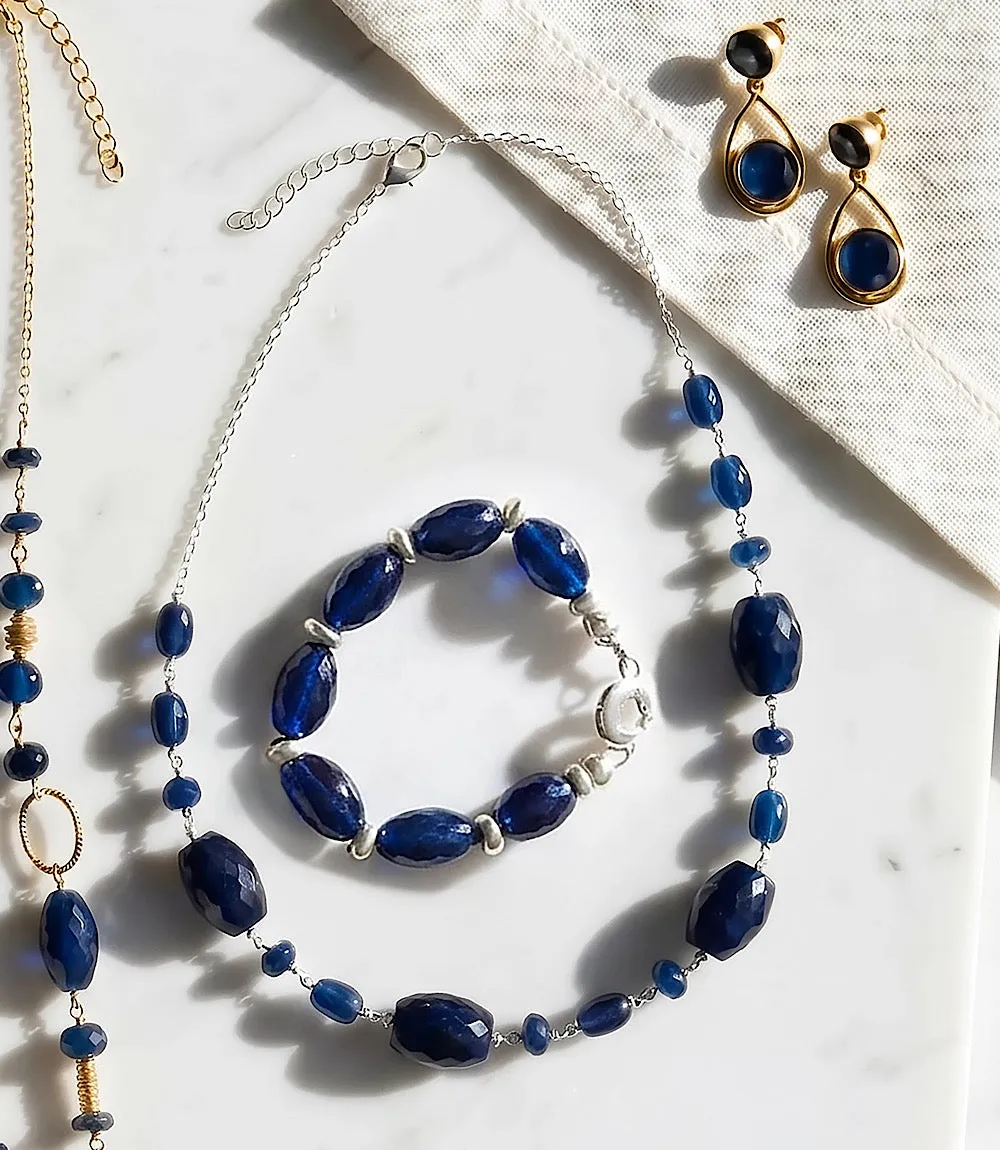 Sapphire Stone Necklace sold by Karen Kane product image thumbnail 4