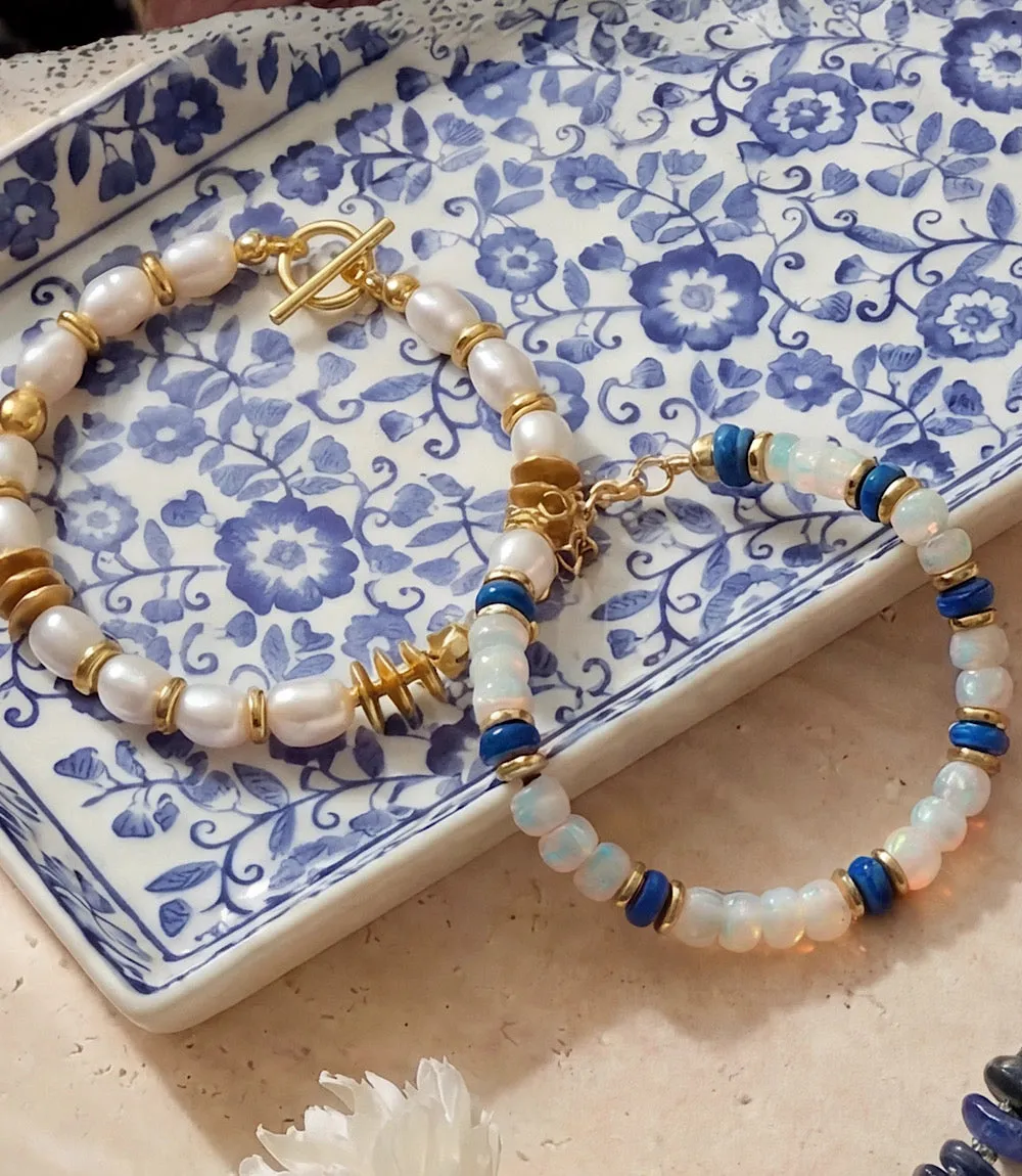 Pearl And Gold Toggle Bracelet sold by Karen Kane product image thumbnail 3