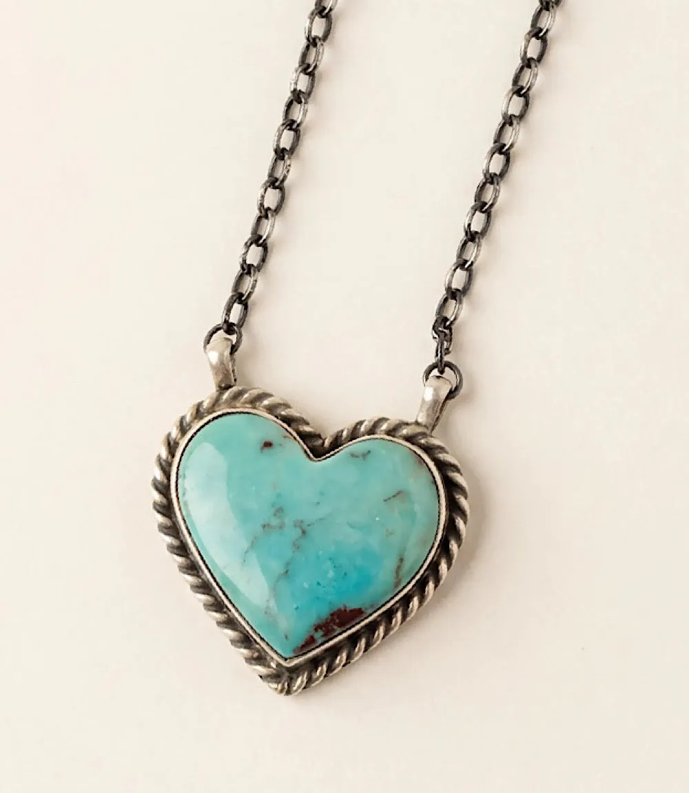Turquoise Heart Necklace sold by Karen Kane product image thumbnail 3