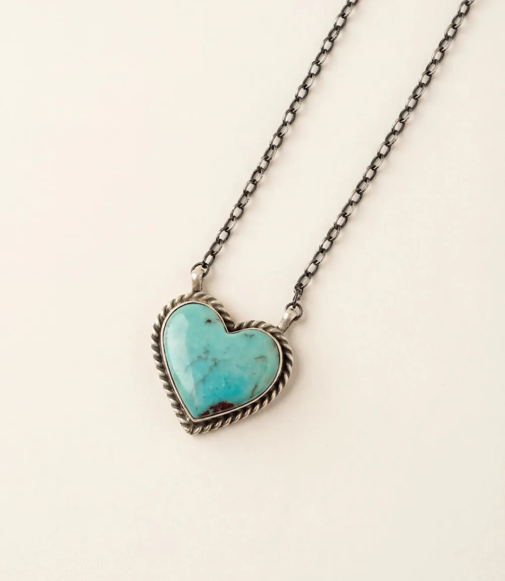 Turquoise Heart Necklace sold by Karen Kane product image thumbnail 4