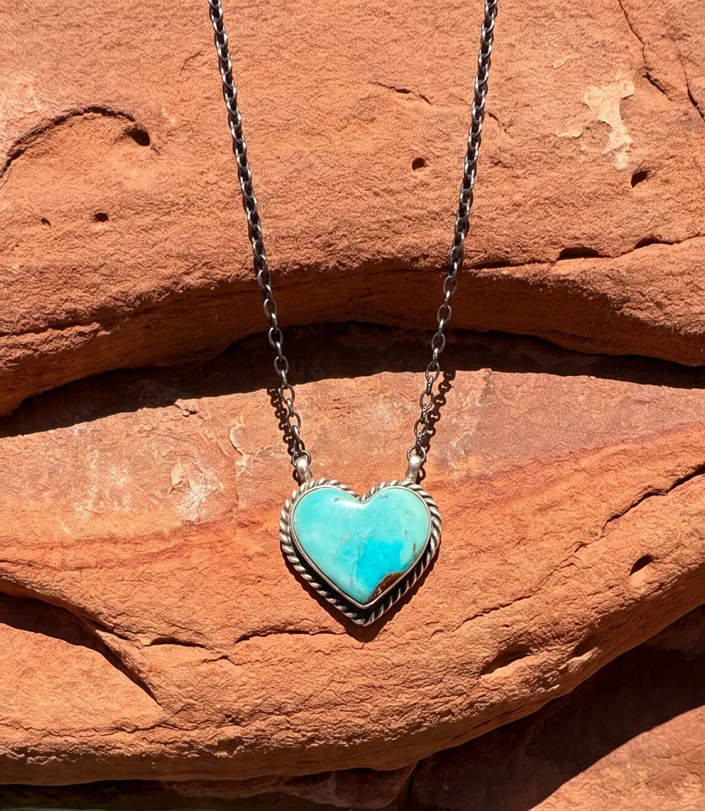 Turquoise Heart Necklace sold by Karen Kane product image thumbnail 2