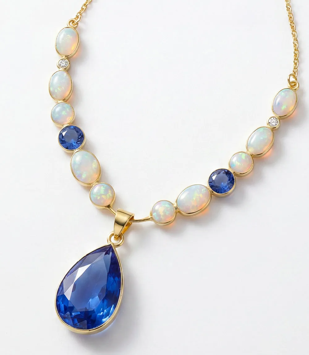 Sapphire Statement Necklace sold by Karen Kane product image thumbnail 2