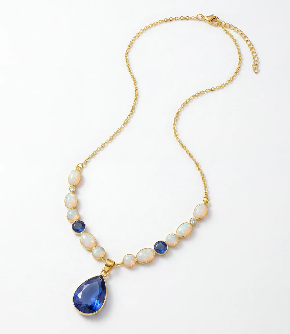 Sapphire Statement Necklace sold by Karen Kane product image thumbnail 3