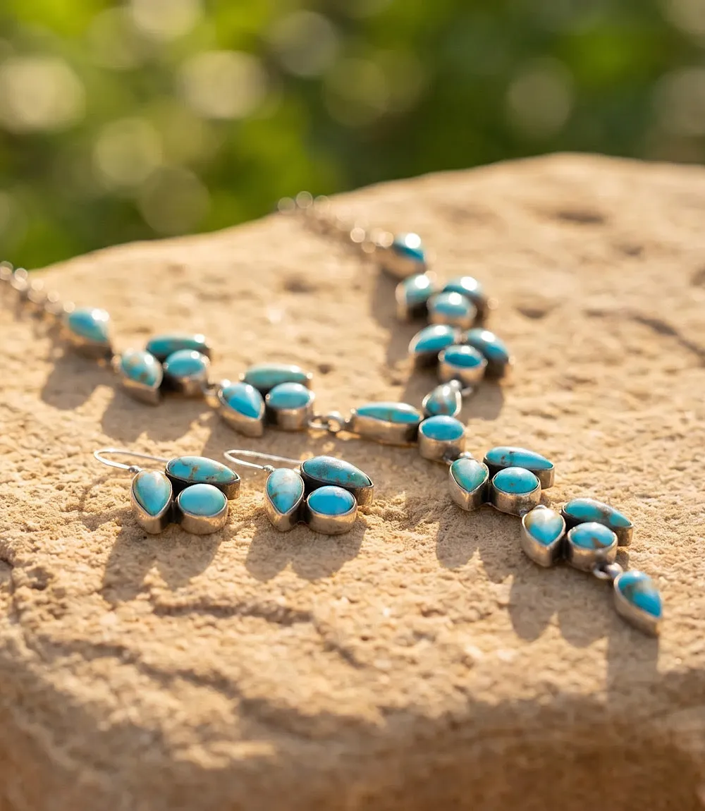 Turquoise Teardrop Cluster Set sold by Karen Kane product image thumbnail 5