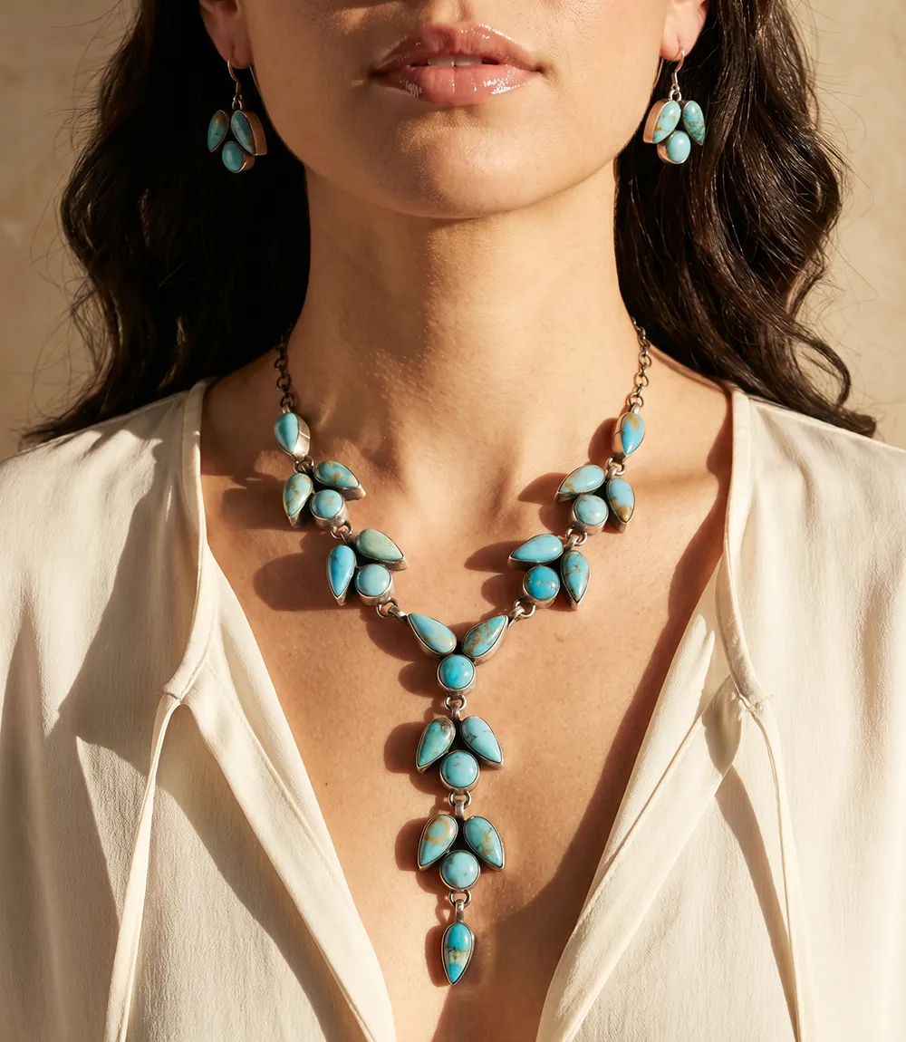 Turquoise Teardrop Cluster Set sold by Karen Kane product image thumbnail 2