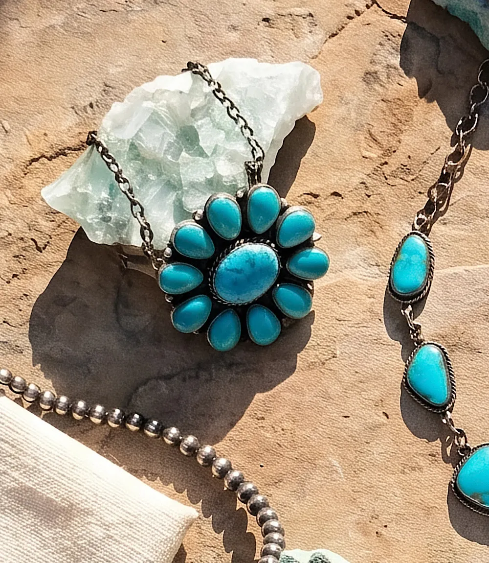 Kingman Turquoise Pendant Necklace sold by Karen Kane product image thumbnail 4
