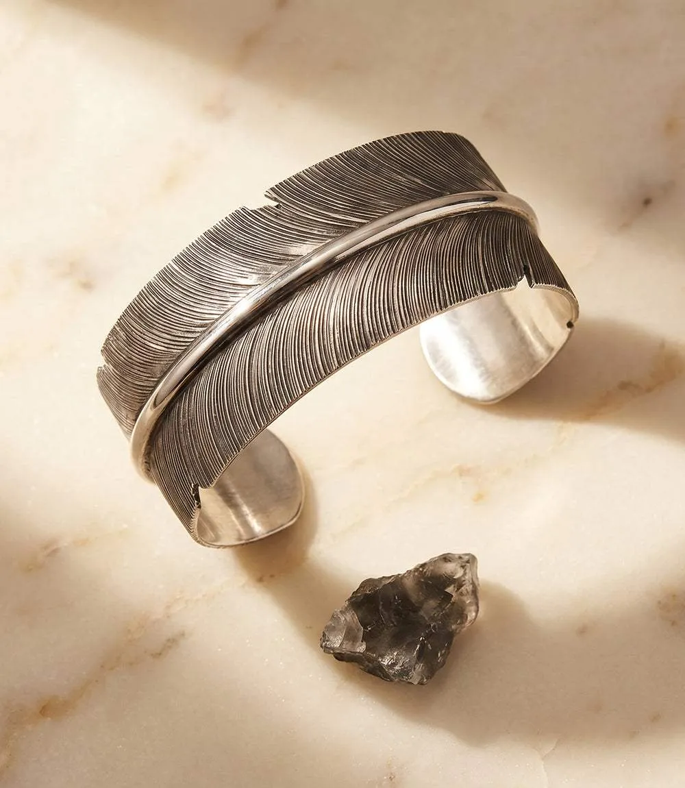 Sterling Silver Feather Bracelet sold by Karen Kane product image thumbnail 2