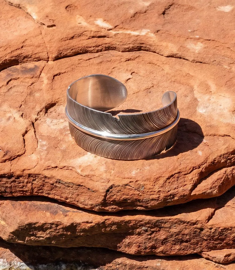 Sterling Silver Feather Bracelet sold by Karen Kane product image thumbnail 4