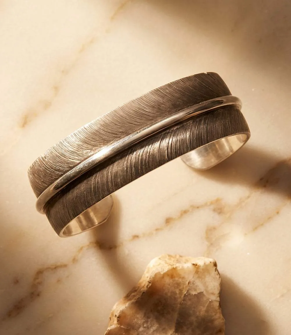 Sterling Silver Feather Bracelet sold by Karen Kane product image thumbnail 5