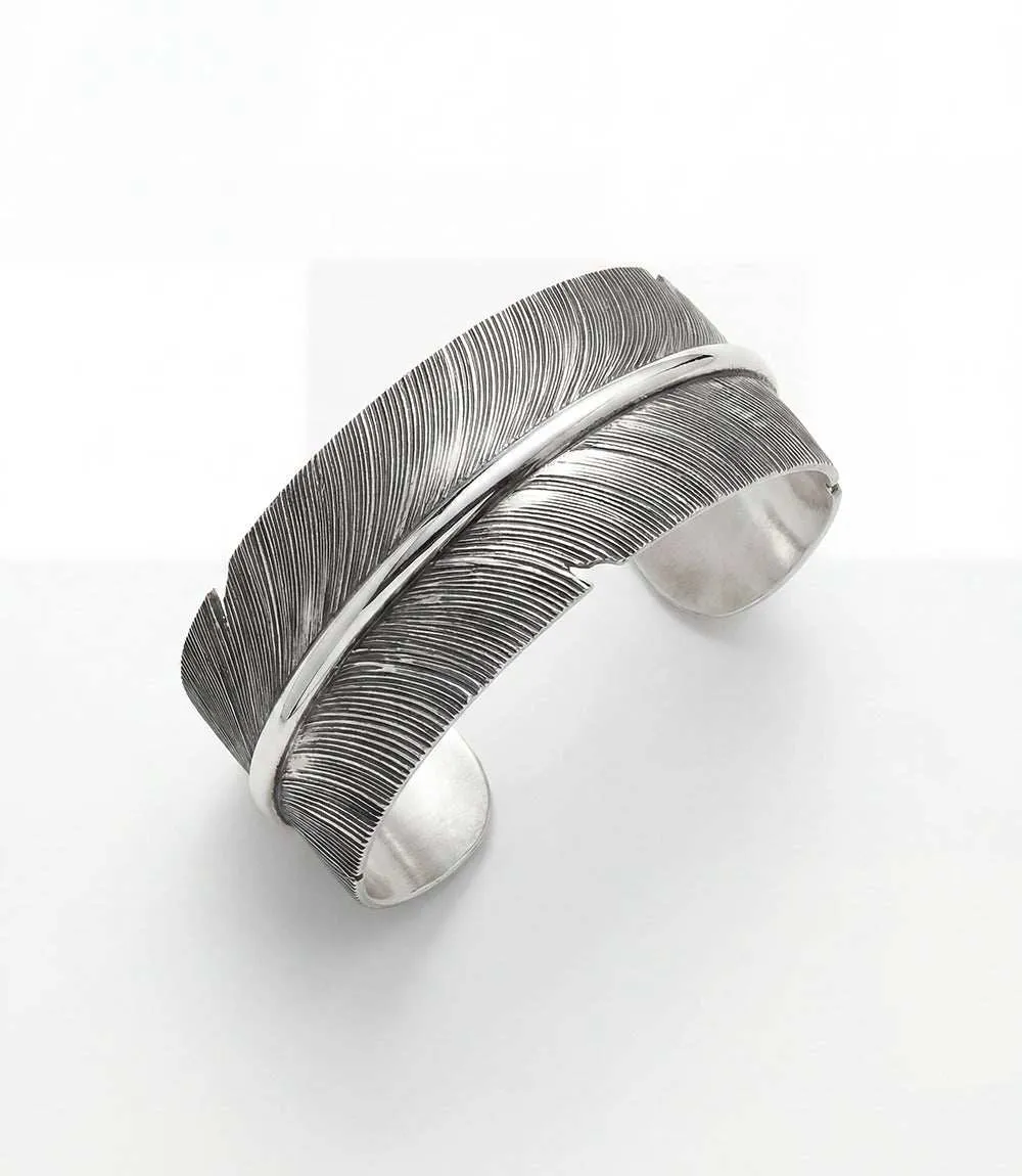 Sterling Silver Feather Bracelet sold by Karen Kane product image thumbnail 3