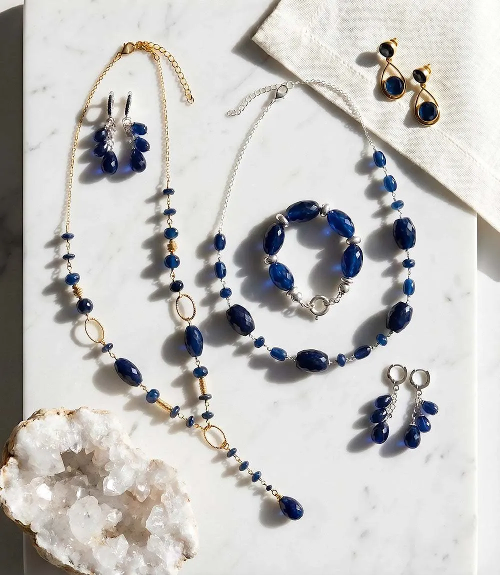 Sapphire Lariat Necklace sold by Karen Kane product image thumbnail 3