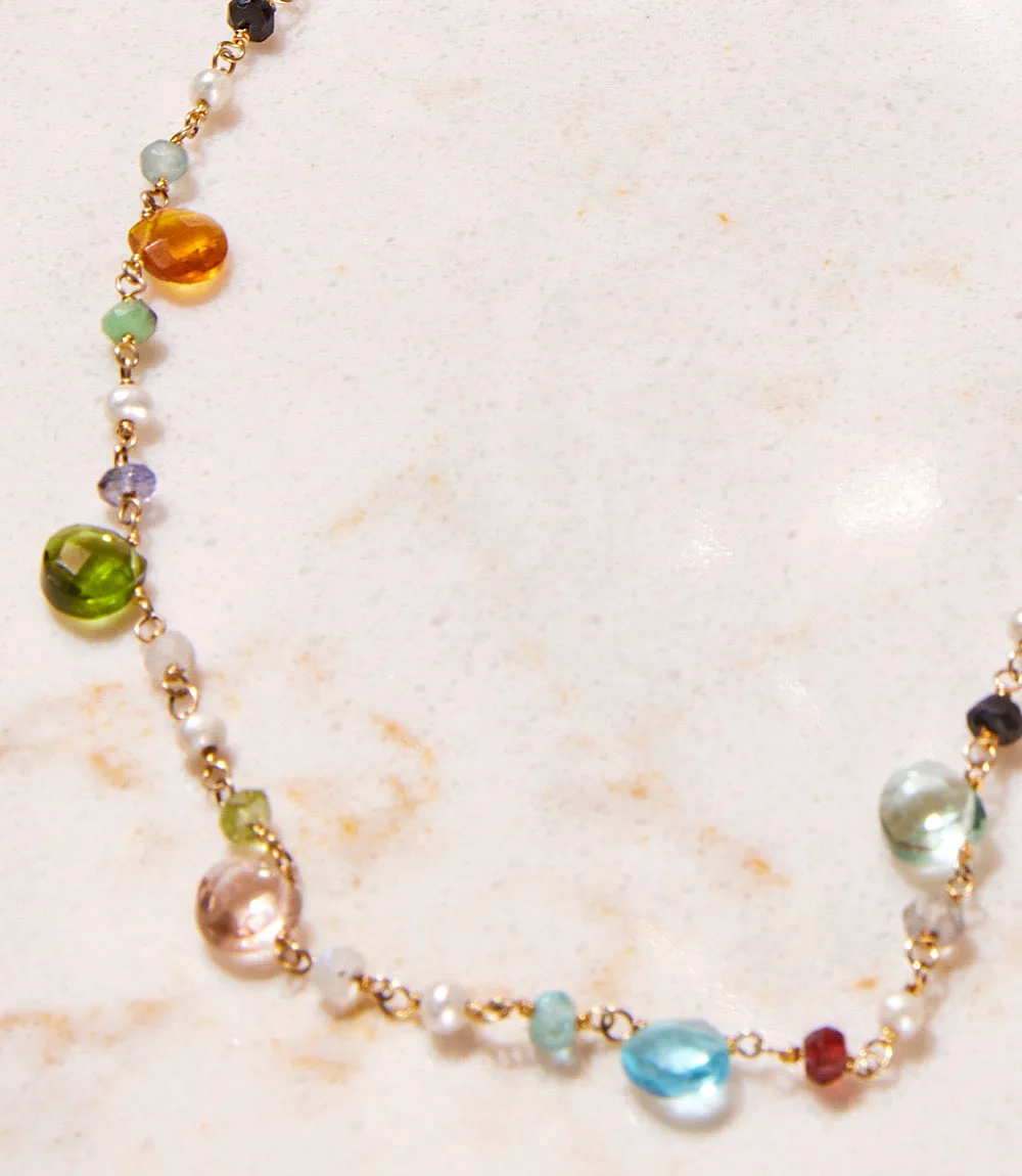 Beaded Gemstone Necklace sold by Karen Kane product image thumbnail 4