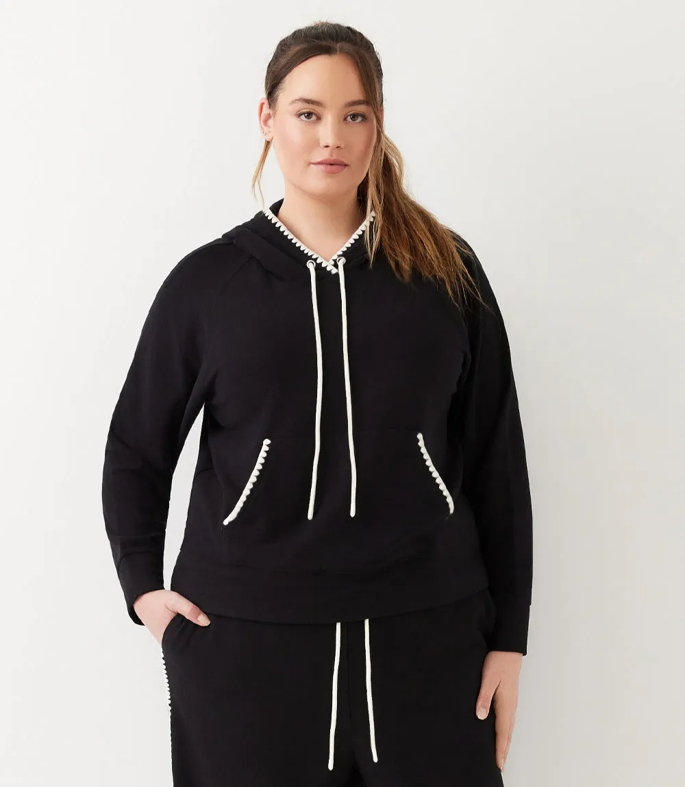 Plus Size Edge Stitch Hoodie sold by Karen Kane product image thumbnail 2