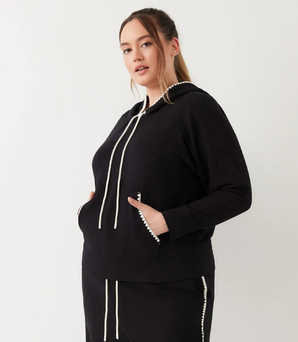 Plus Size Edge Stitch Hoodie sold by Karen Kane product image thumbnail 3
