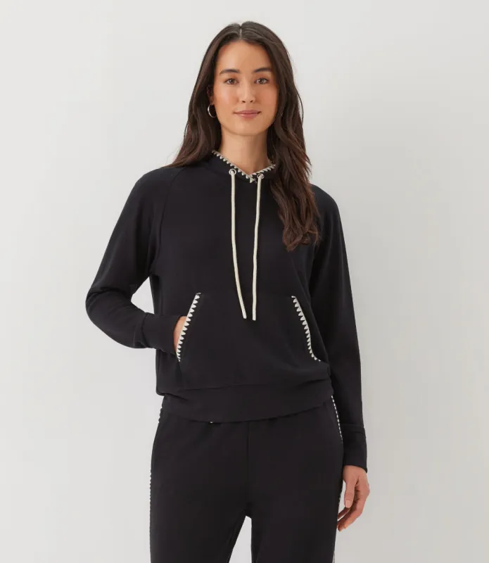 Petite Size Edge Stitch Hoodie made by Karen Kane
