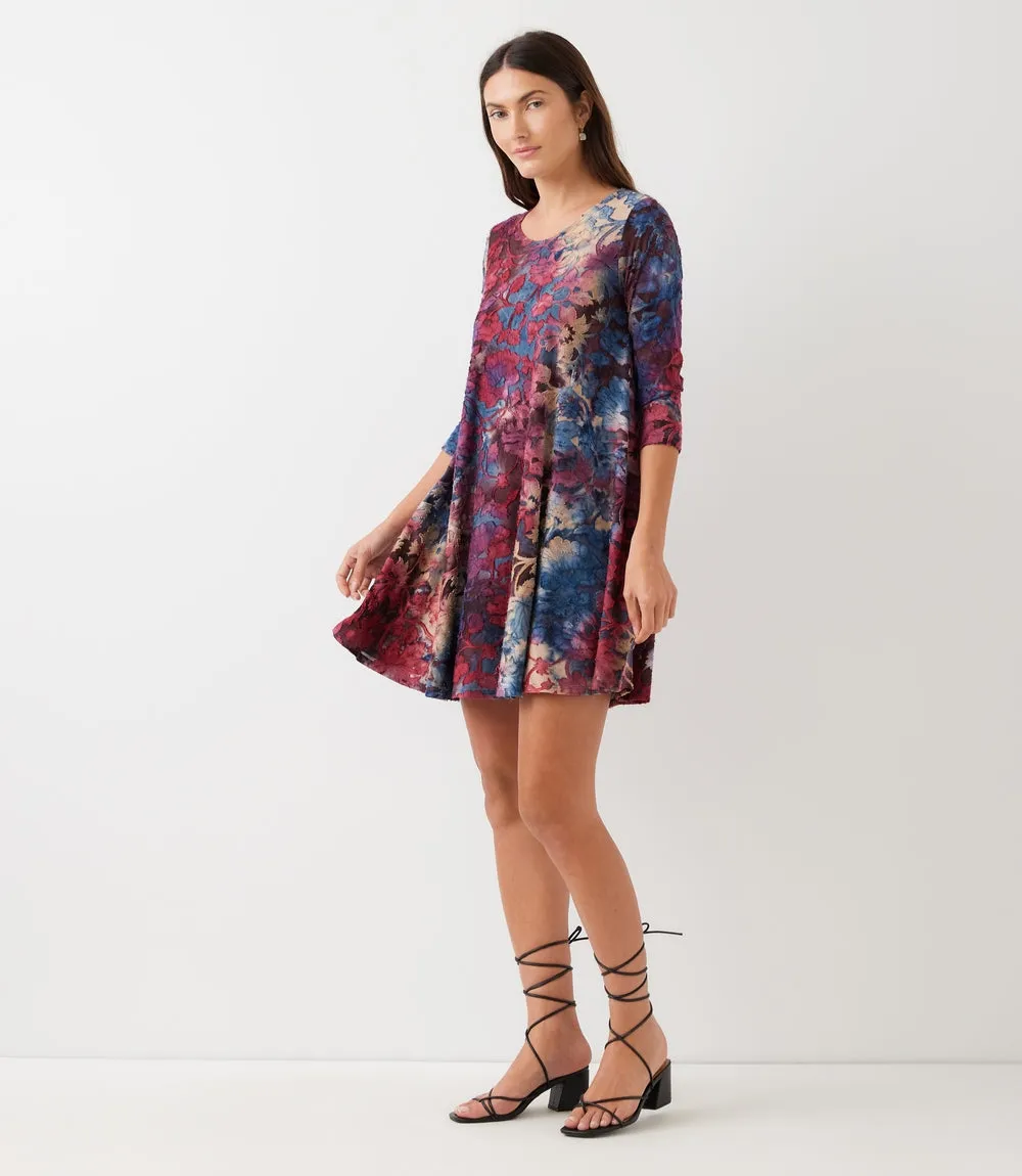 3/4 Sleeve Tie-Dye Burnout Maggie Dress sold by Karen Kane product image thumbnail 2