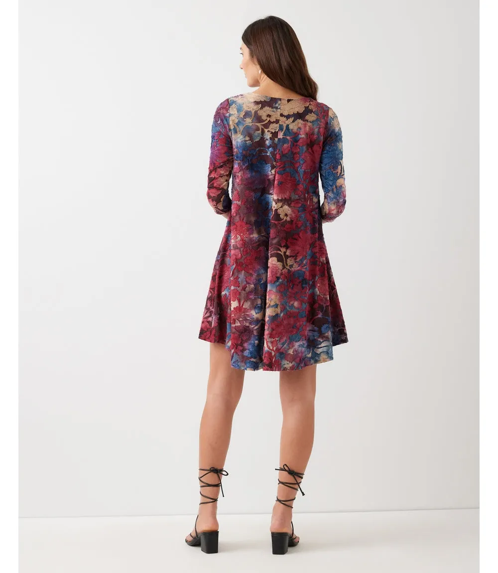 3/4 Sleeve Tie-Dye Burnout Maggie Dress sold by Karen Kane product image thumbnail 3