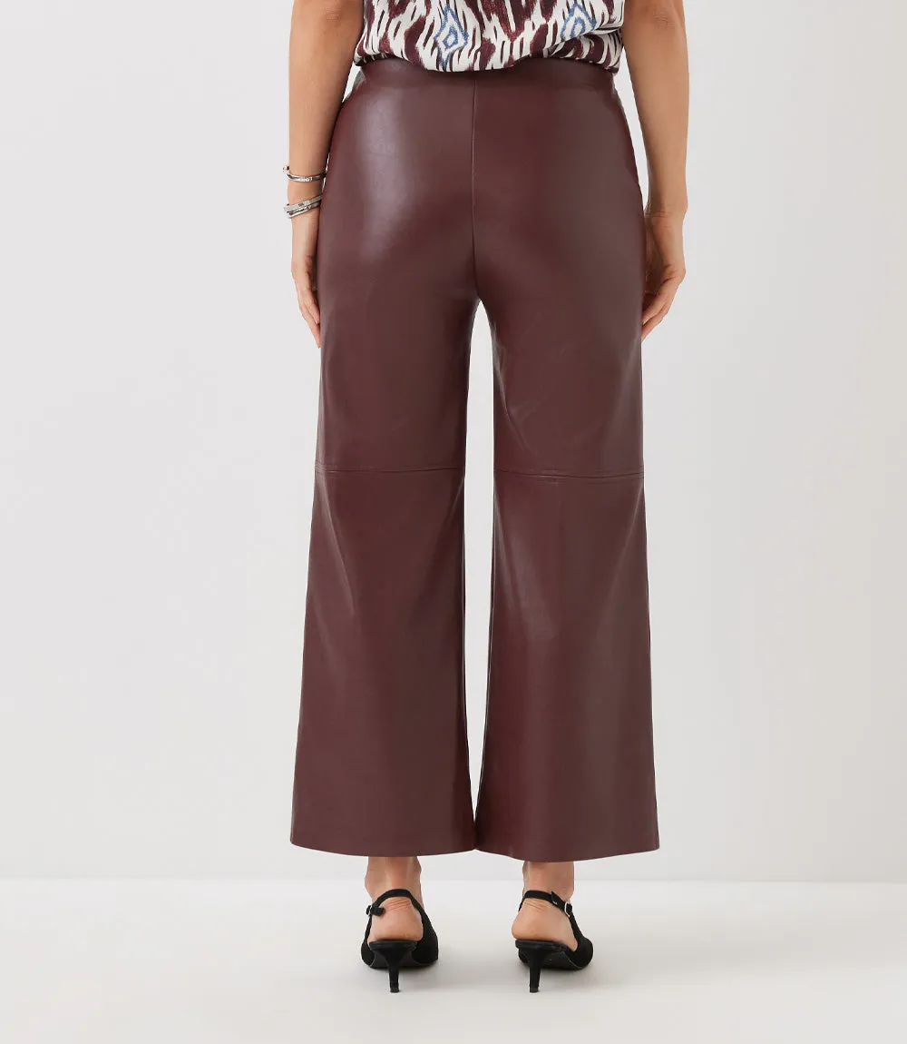 Petite Size Faux Leather Pull On Ankle Pants sold by Karen Kane product image thumbnail 4