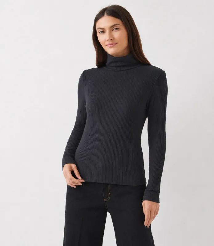 Ribbed Long Sleeve Turtleneck Top made by Karen Kane