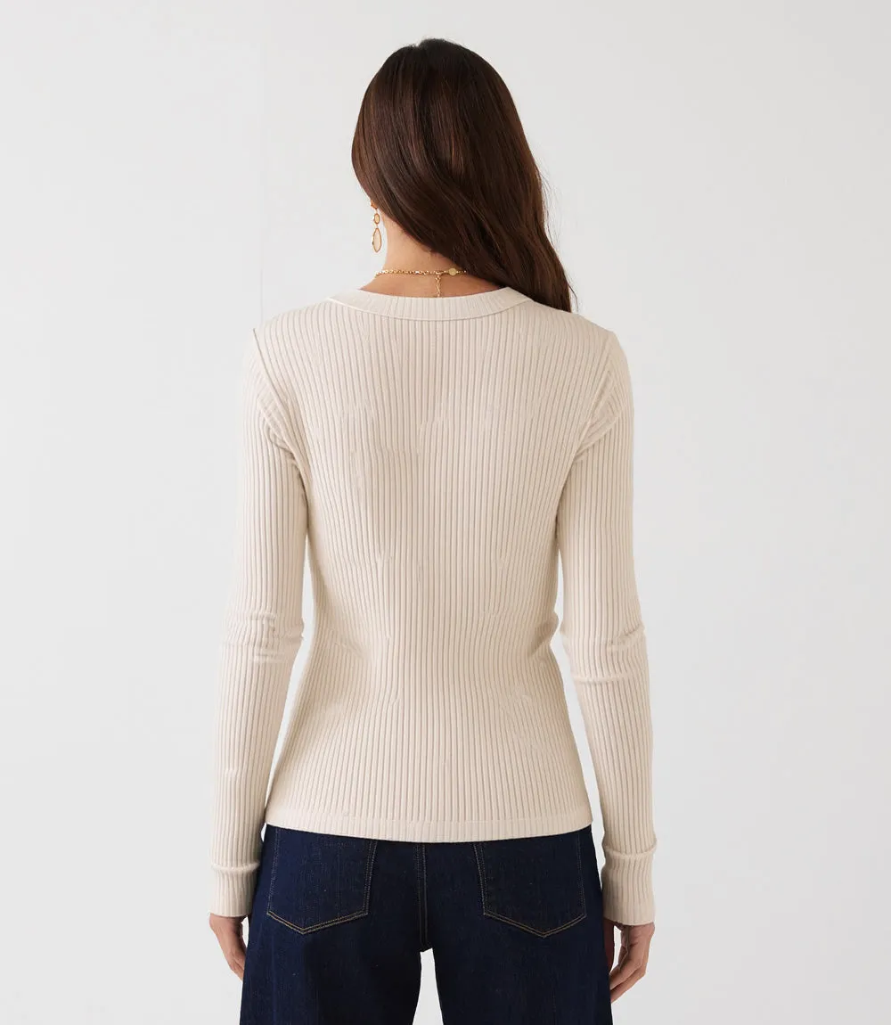Ribbed Long Sleeve Top sold by Karen Kane product image thumbnail 3