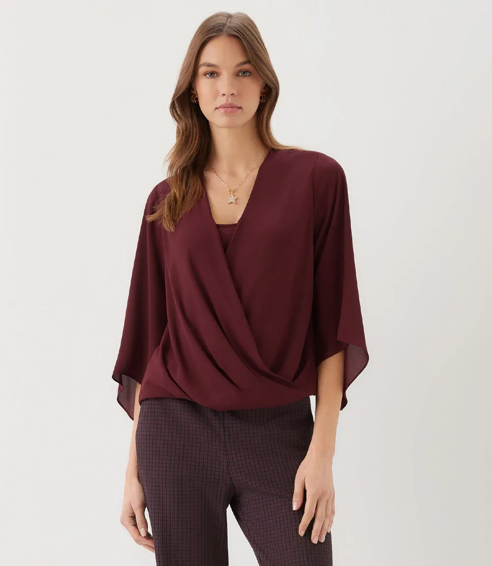 Bracelet Sleeve Drape Front Crossover Top sold by Karen Kane product image thumbnail 2