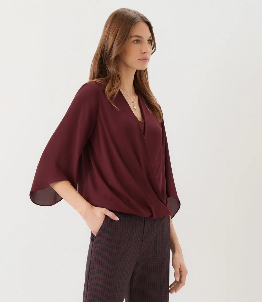 Bracelet Sleeve Drape Front Crossover Top sold by Karen Kane product image thumbnail 3
