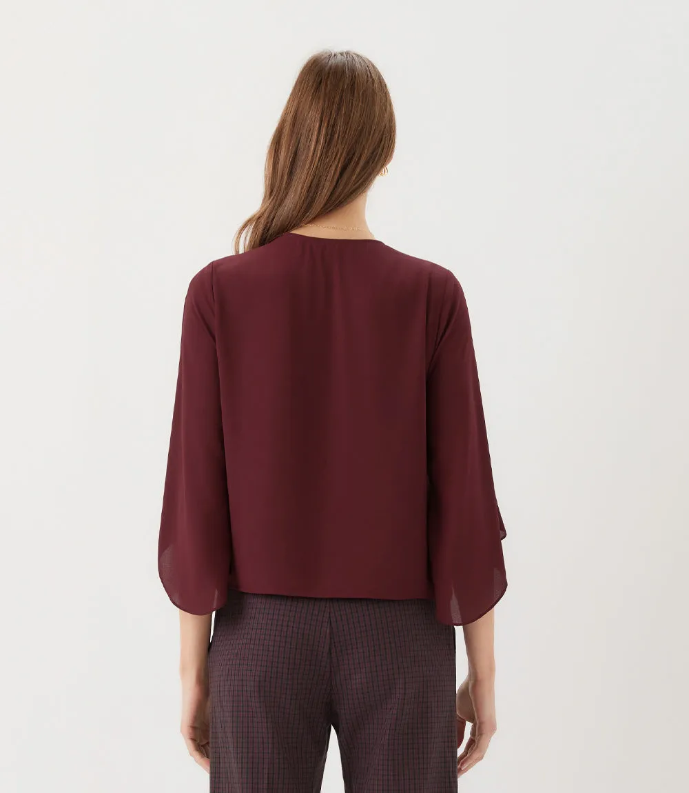 Bracelet Sleeve Drape Front Crossover Top sold by Karen Kane product image thumbnail 4