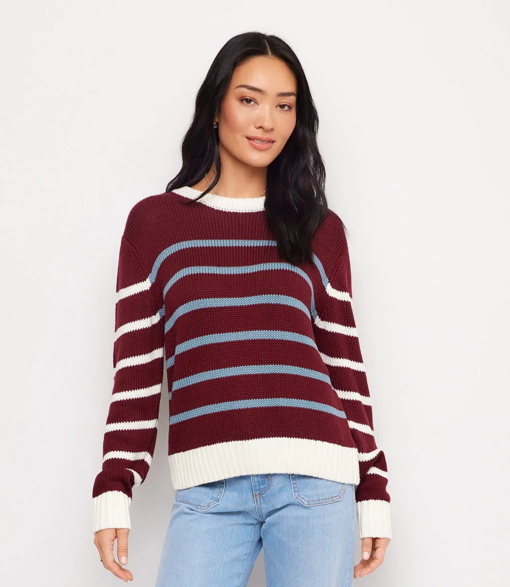 Stripe Crewneck Sweater sold by Karen Kane product image thumbnail 2
