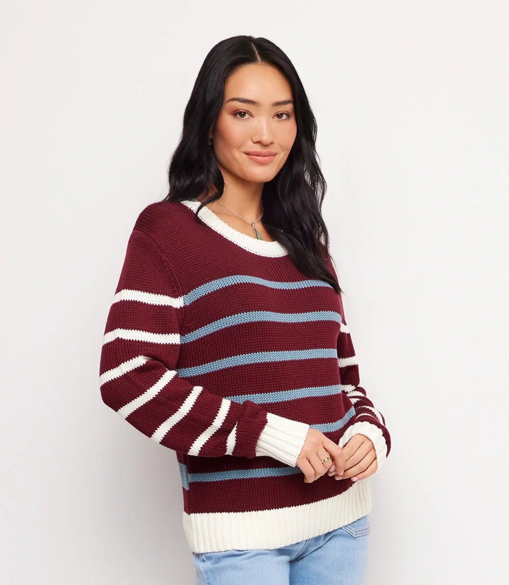 Stripe Crewneck Sweater sold by Karen Kane product image thumbnail 3
