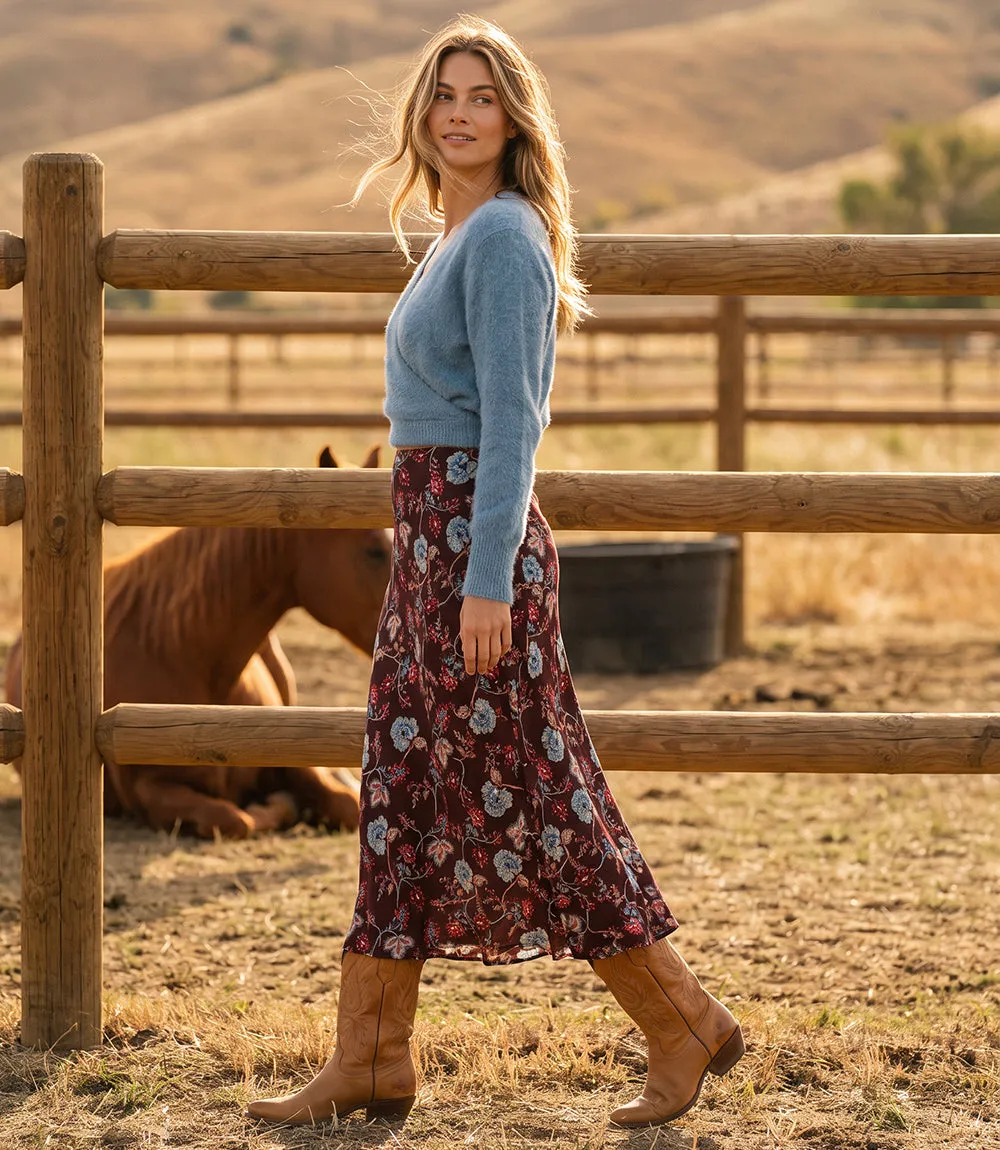 Petite Size Bias Cut Midi Skirt sold by Karen Kane product image thumbnail 5