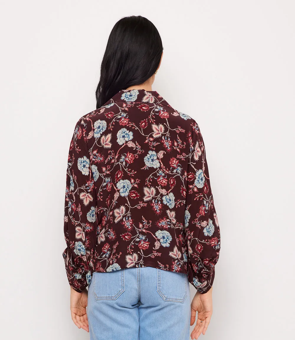 Petite Size Blouson Sleeve Tie-Front Top sold by Karen Kane product image thumbnail 5