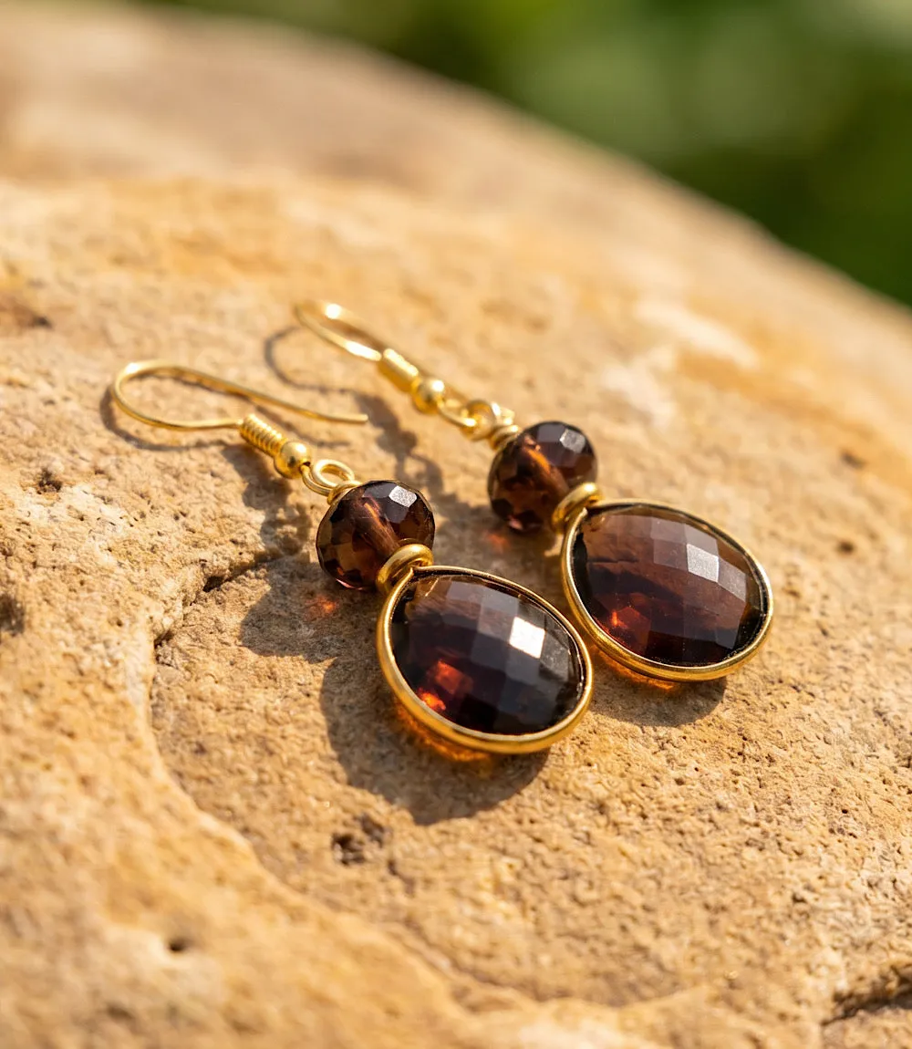 Tigers Eye Gemstone Earrings sold by Karen Kane