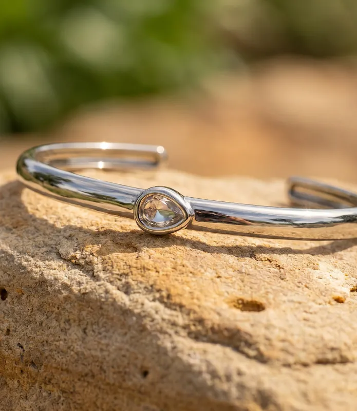 Gemstone Cuff Bracelet made by Karen Kane