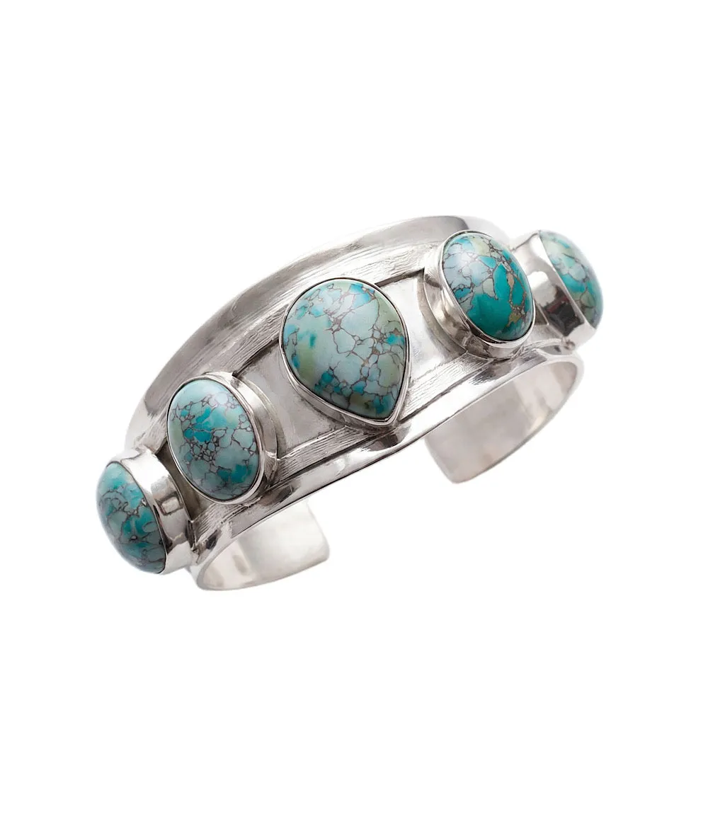 Turquoise Stone Cuff Bracelet sold by Karen Kane product image thumbnail 4