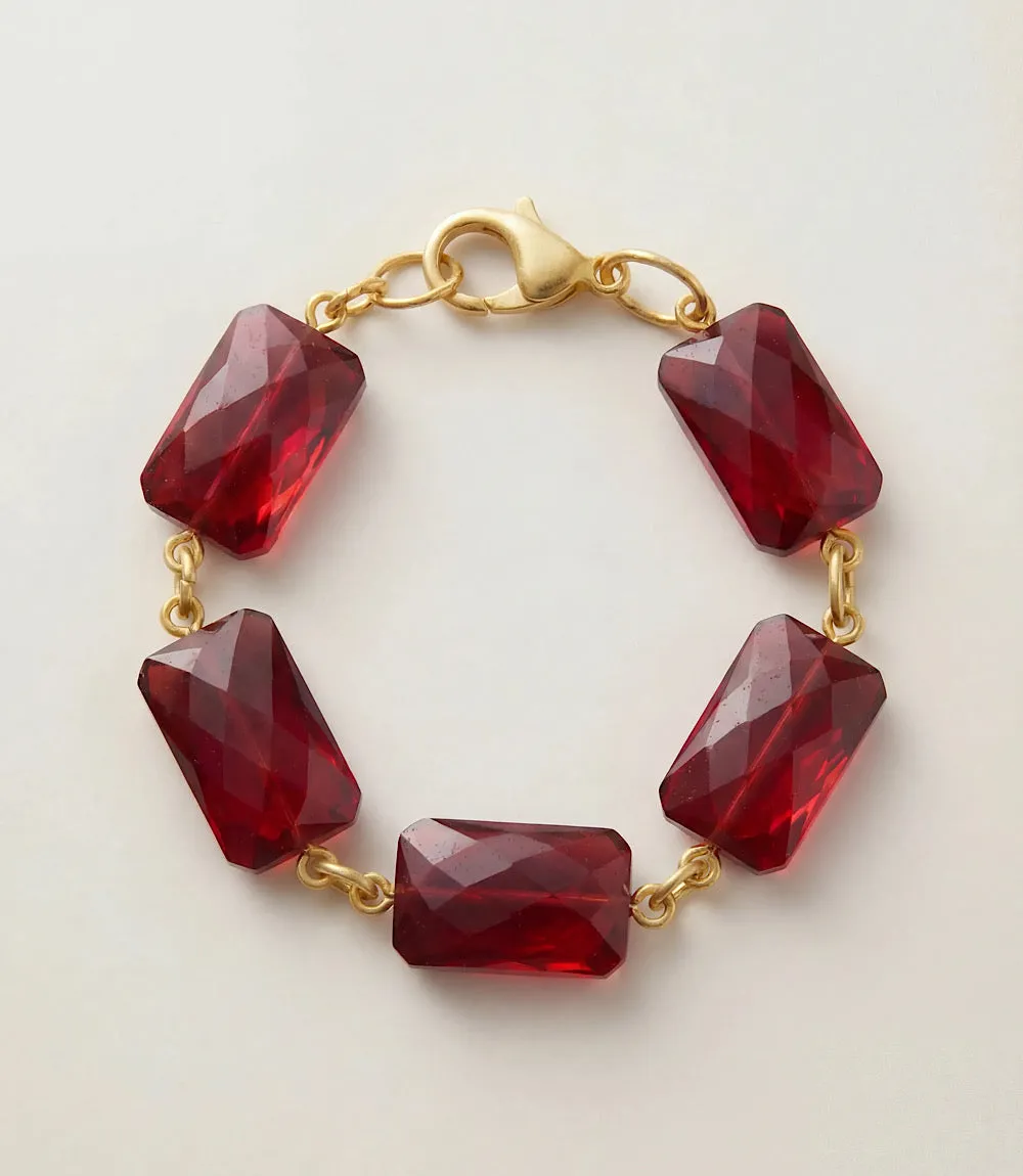 Ruby Link Bracelet sold by Karen Kane product image thumbnail 2