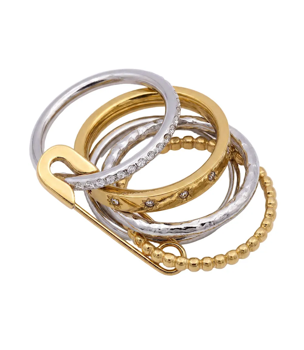 Stacked Rings, Set Of 5 sold by Karen Kane product image thumbnail 3