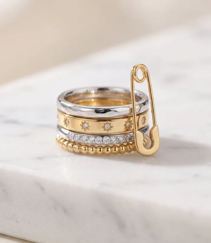 Stacked Rings, Set Of 5 made by Karen Kane