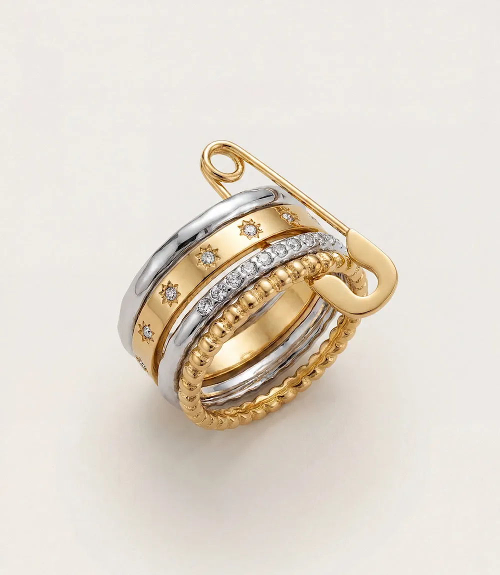 Stacked Rings, Set Of 5 sold by Karen Kane product image thumbnail 2