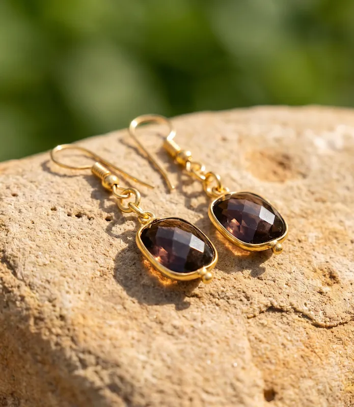 Tigers Eye Earrings made by Karen Kane