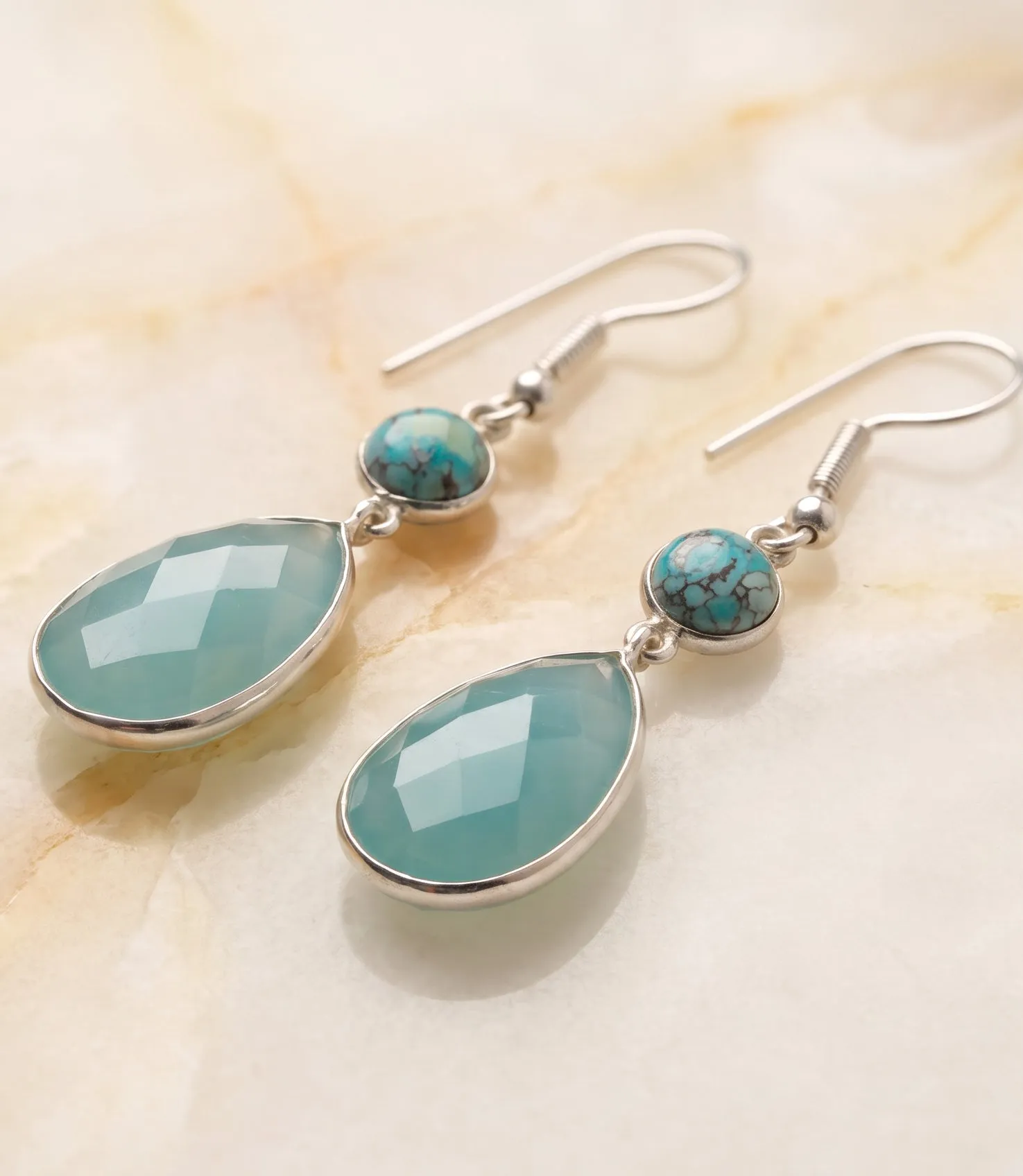 Turquoise Oval Earrings sold by Karen Kane