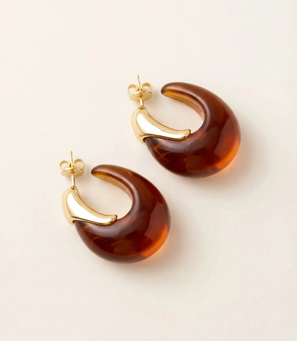 Amber Hoop Earrings sold by Karen Kane product image thumbnail 4