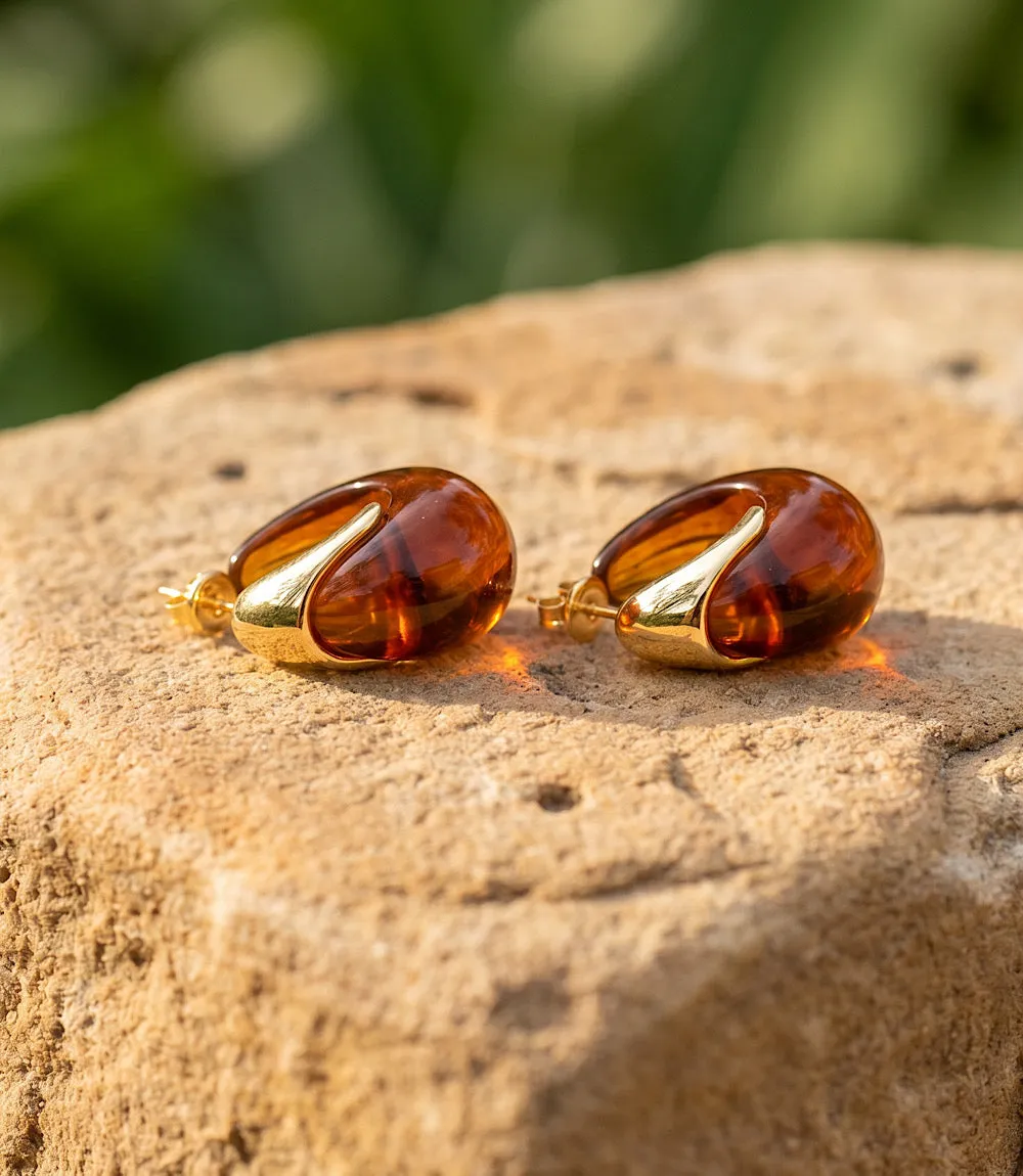 Amber Hoop Earrings sold by Karen Kane product image thumbnail 2