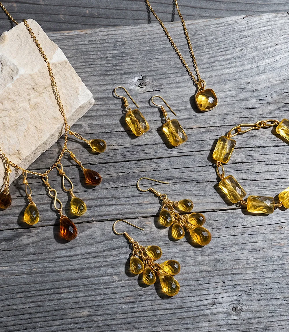 Mixed Citrine Dangle Necklace sold by Karen Kane product image thumbnail 4